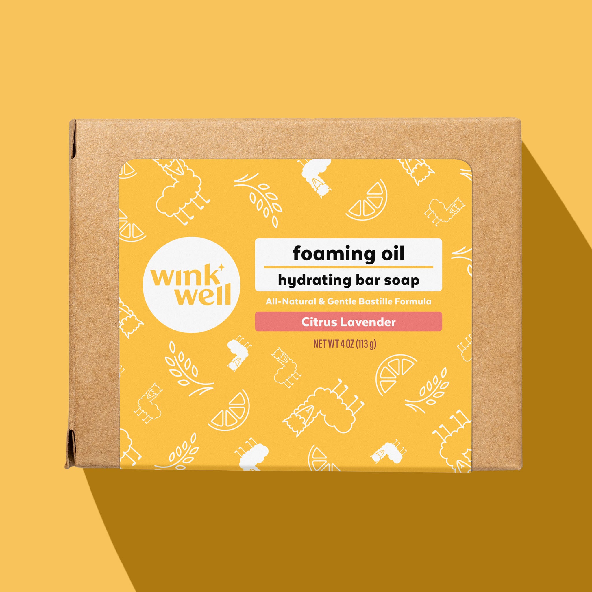 Foaming Oil Hydrating Bar Soap - Citrus Lavender