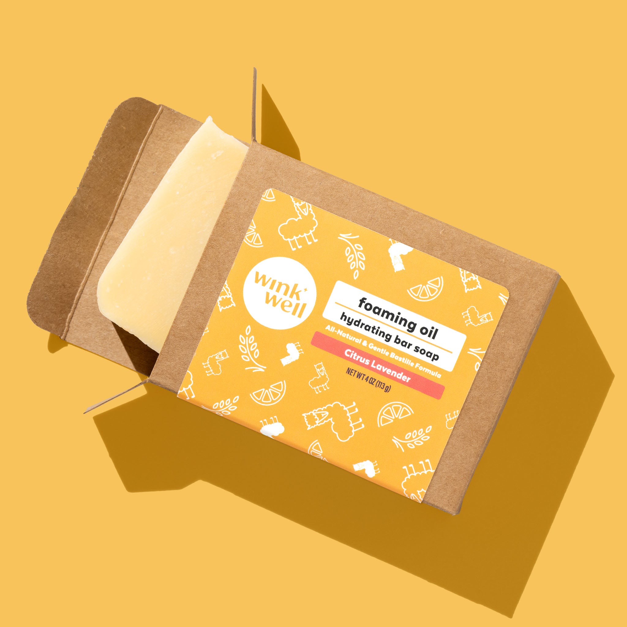 Foaming Oil Hydrating Bar Soap - Citrus Lavender