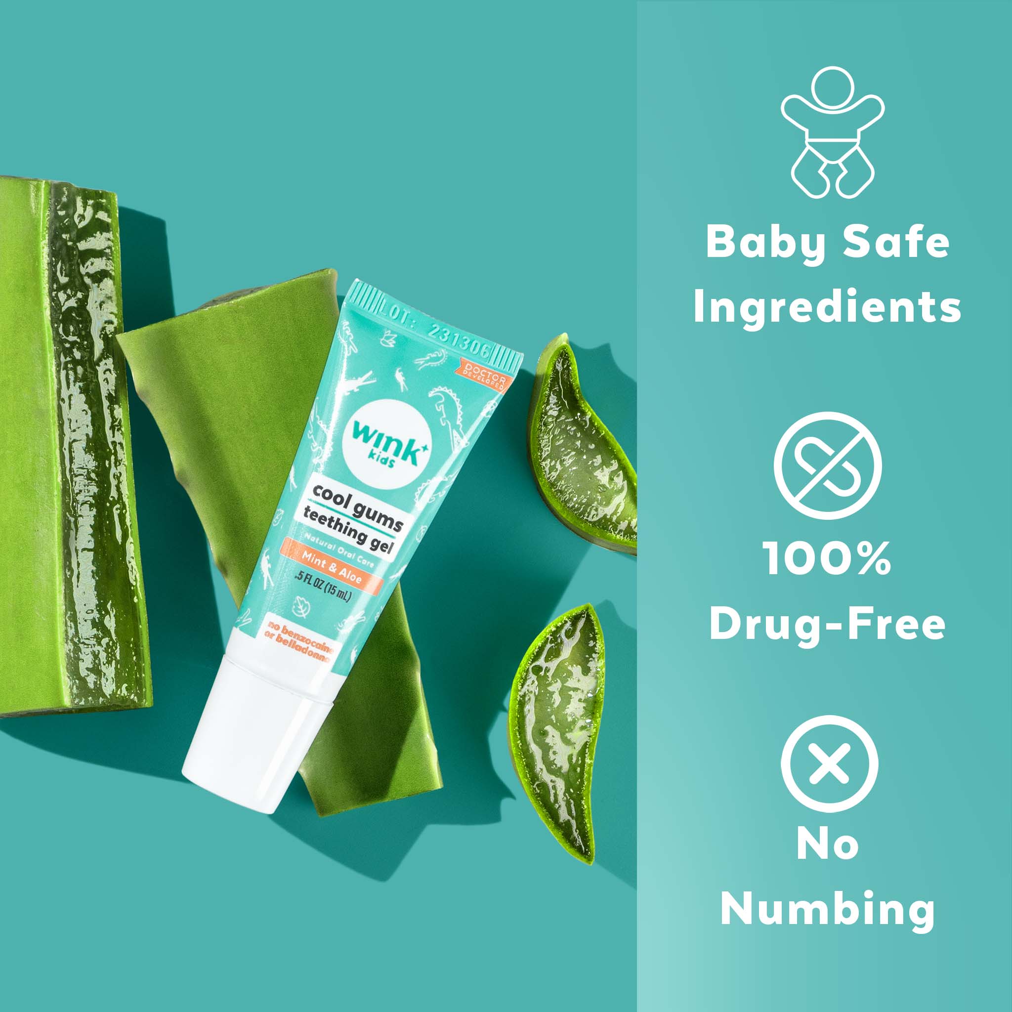 Baby teething gel without hot sale benzocaine