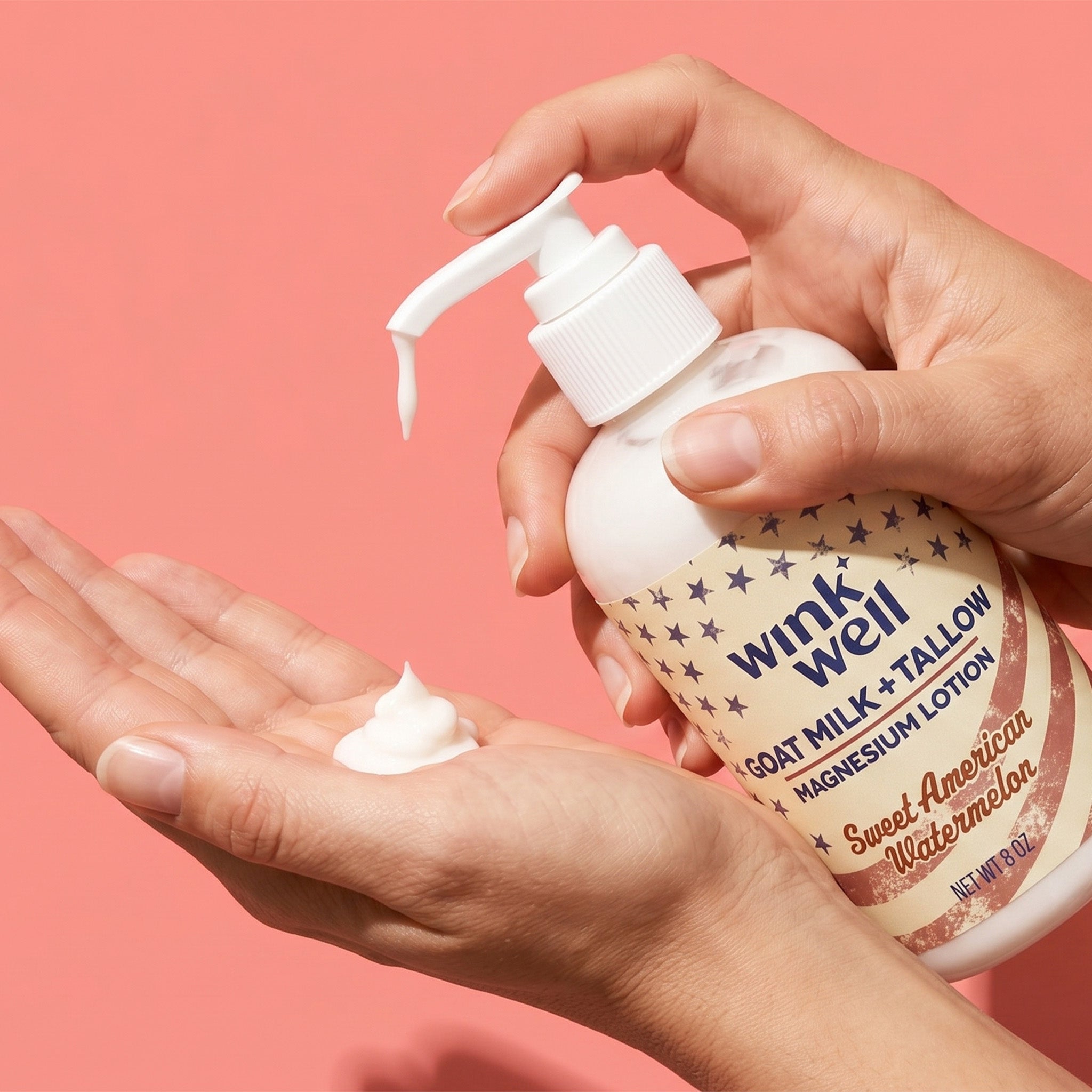 Goat Milk + Tallow Magnesium Lotion - Sweet American Watermelon | Tingle-Free Formula (LIMITED EDITION)
