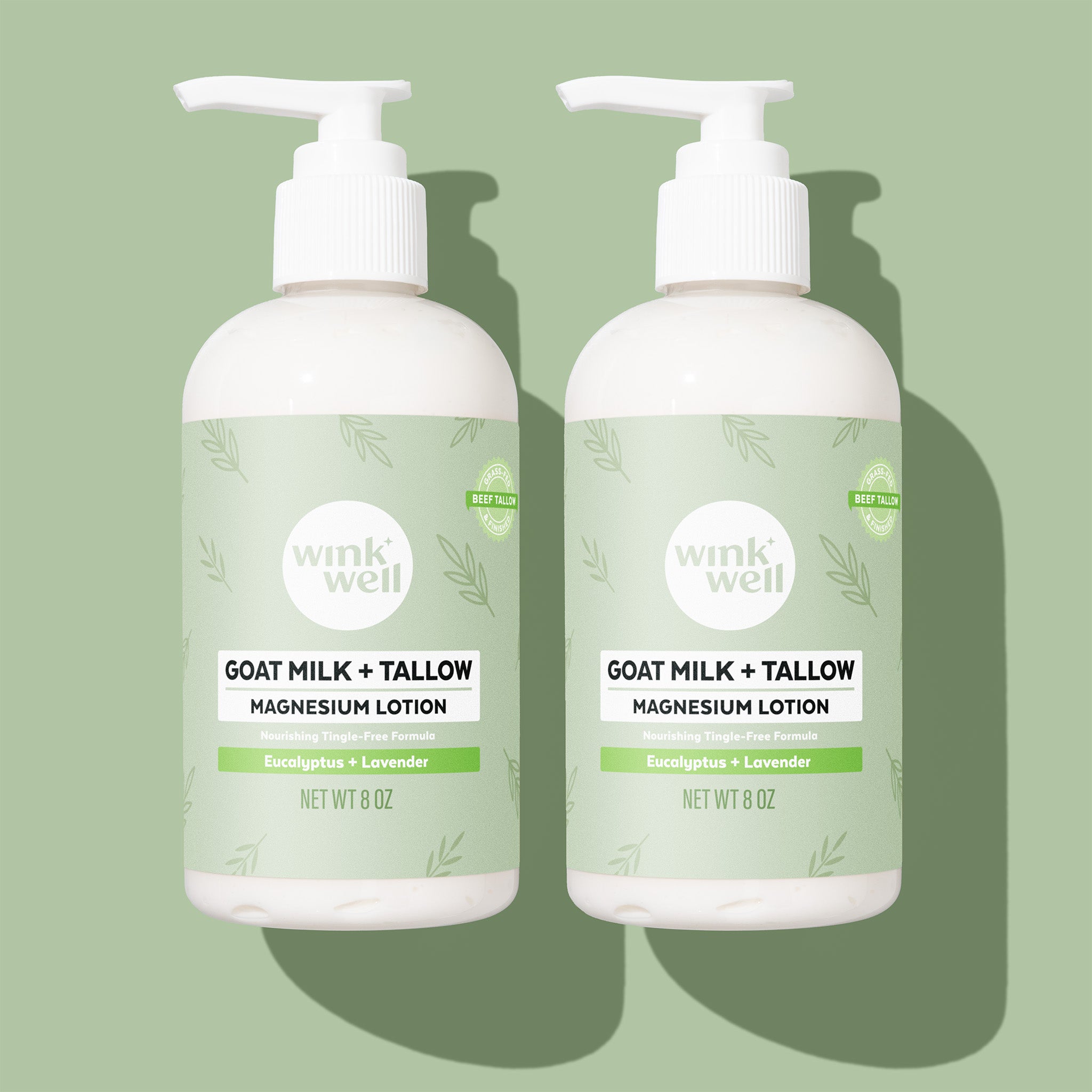 Goat Milk + Tallow Magnesium Lotion - Eucalyptus + Lavender | Tingle-Free Formula