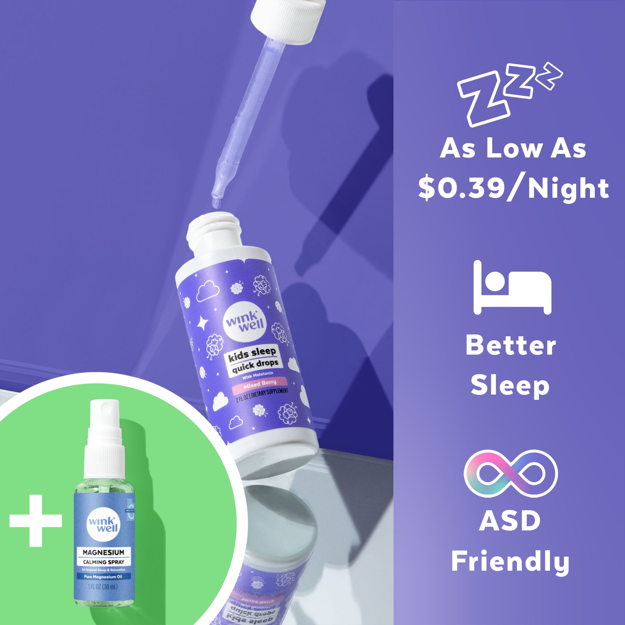 Kids Natural Melatonin Quick Sleep Drops