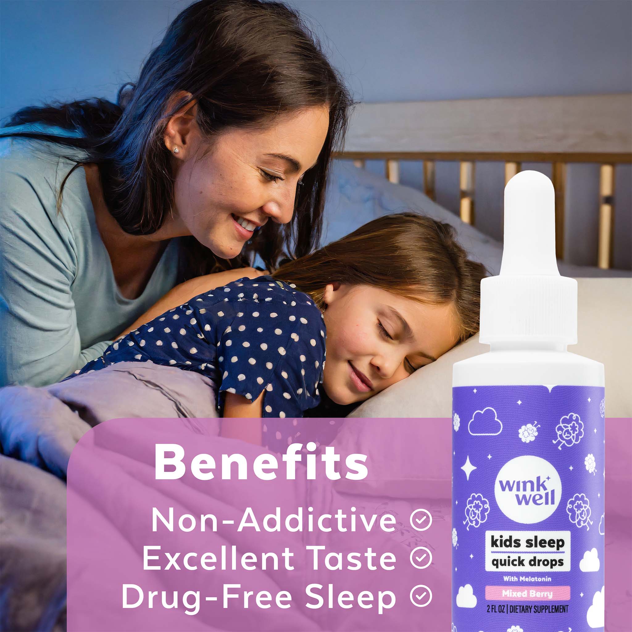 Kids Natural Melatonin Quick Sleep Drops