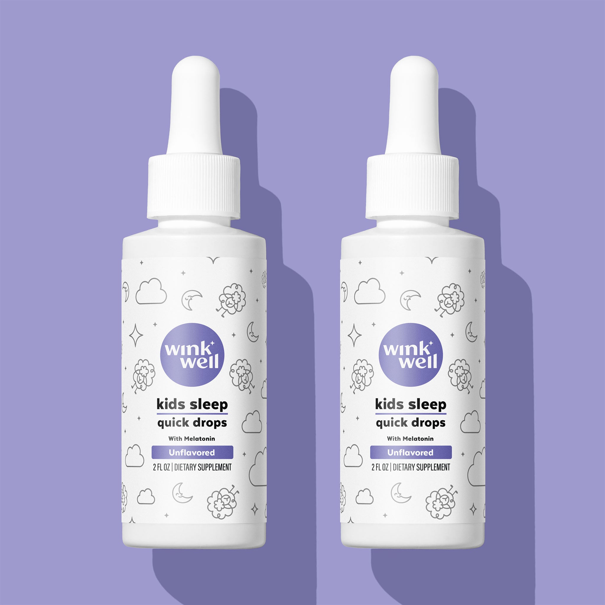 Kids Natural Melatonin Quick Sleep Drops | Unflavored