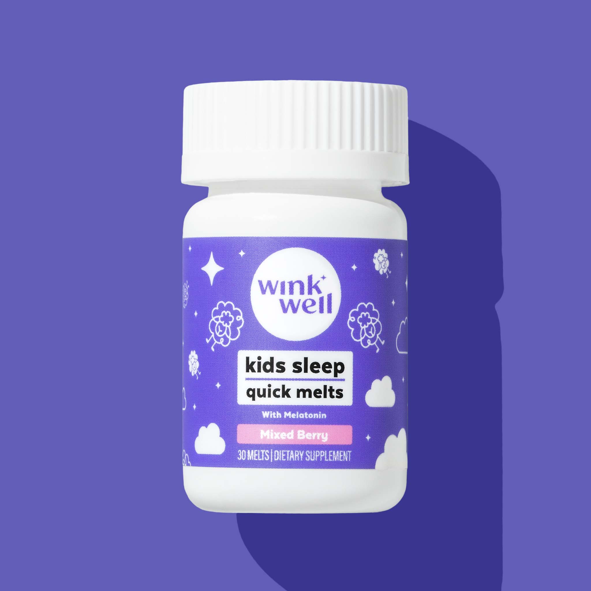 Kids Natural Melatonin Quick Sleep Melts 30-Count