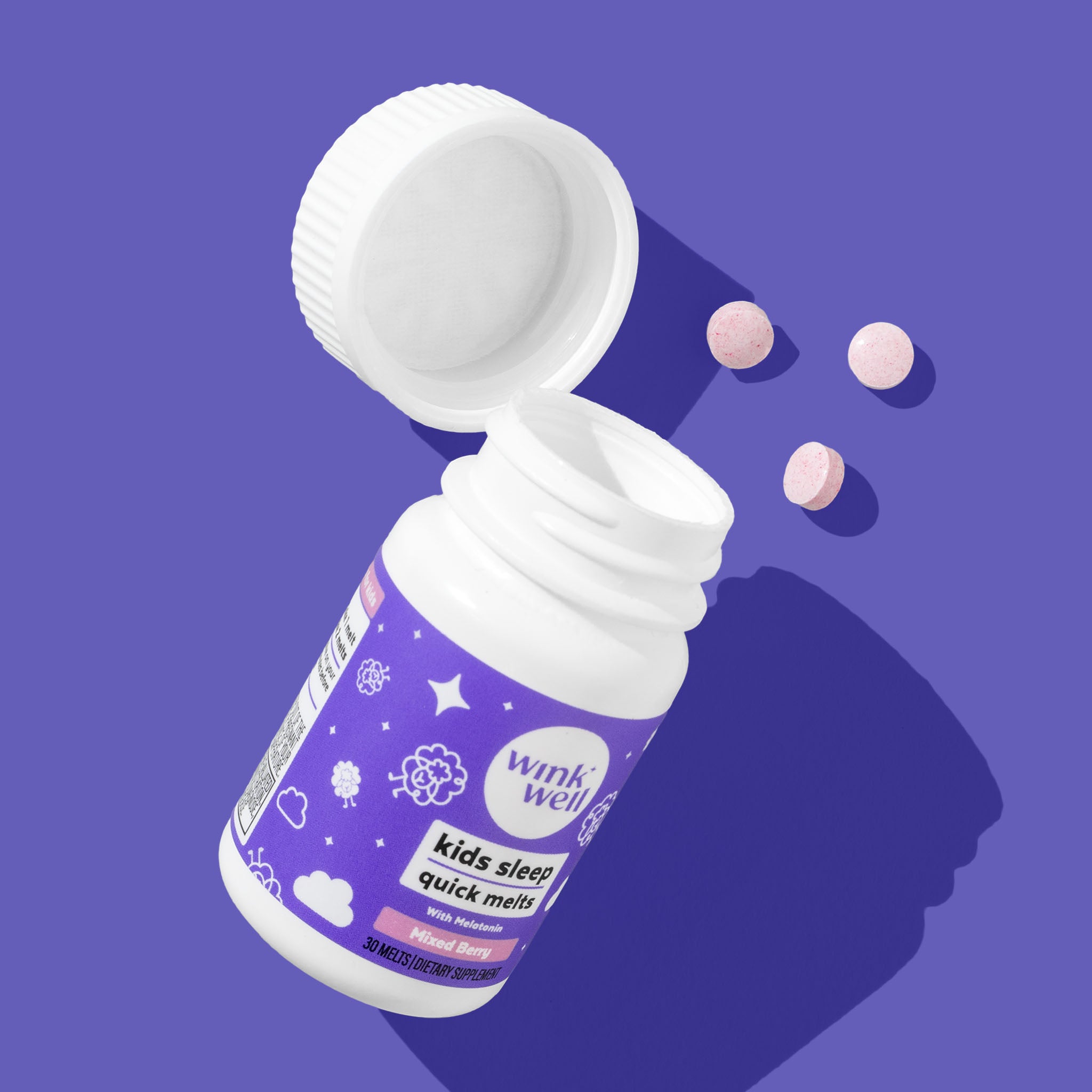 Kids Natural Melatonin Quick Sleep Melts 30-Count