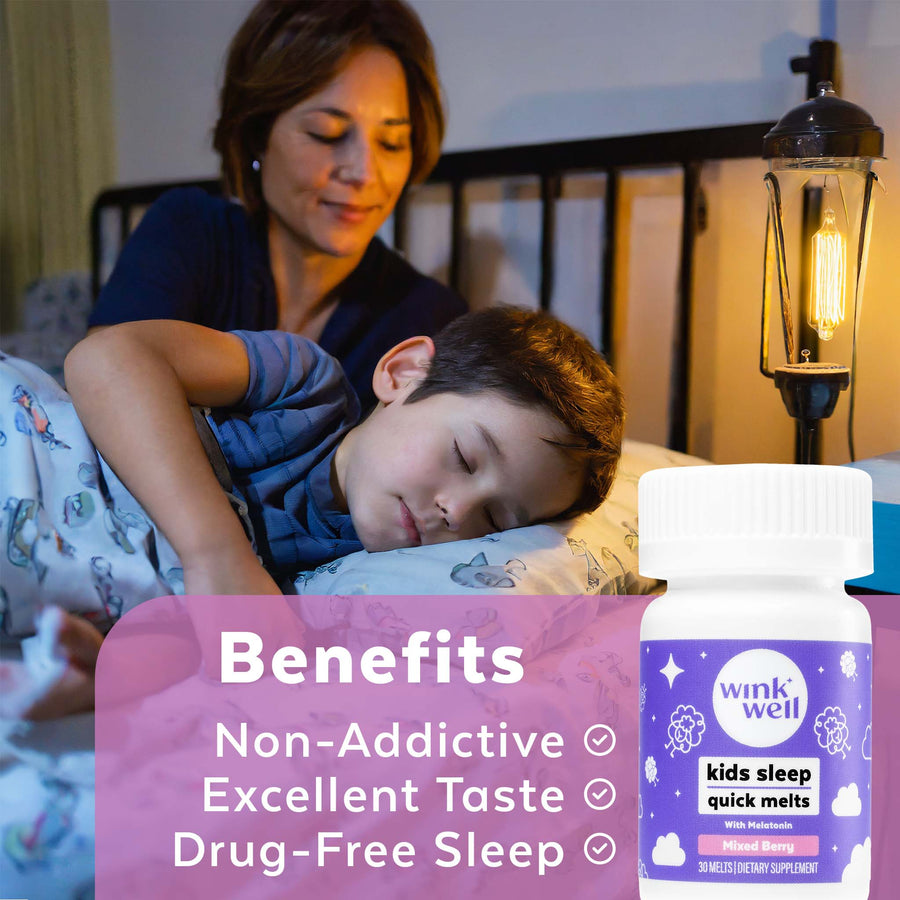 Kids Natural Melatonin Quick Sleep Melts 30-Count