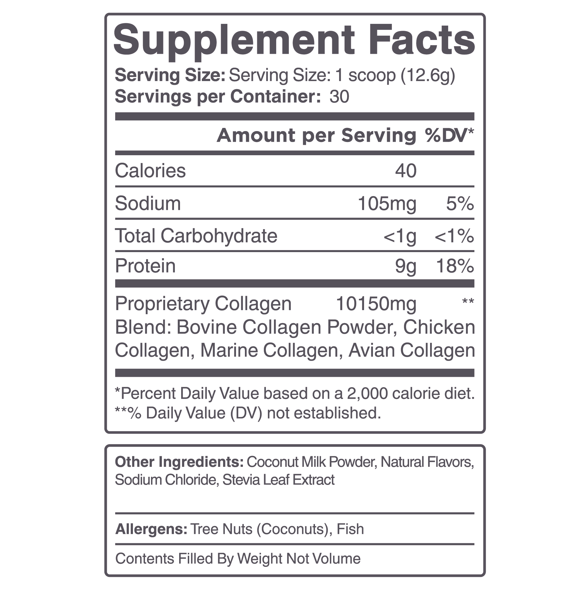 Multi-Collagen Beauty Peptide Blend - Vanilla Milkshake