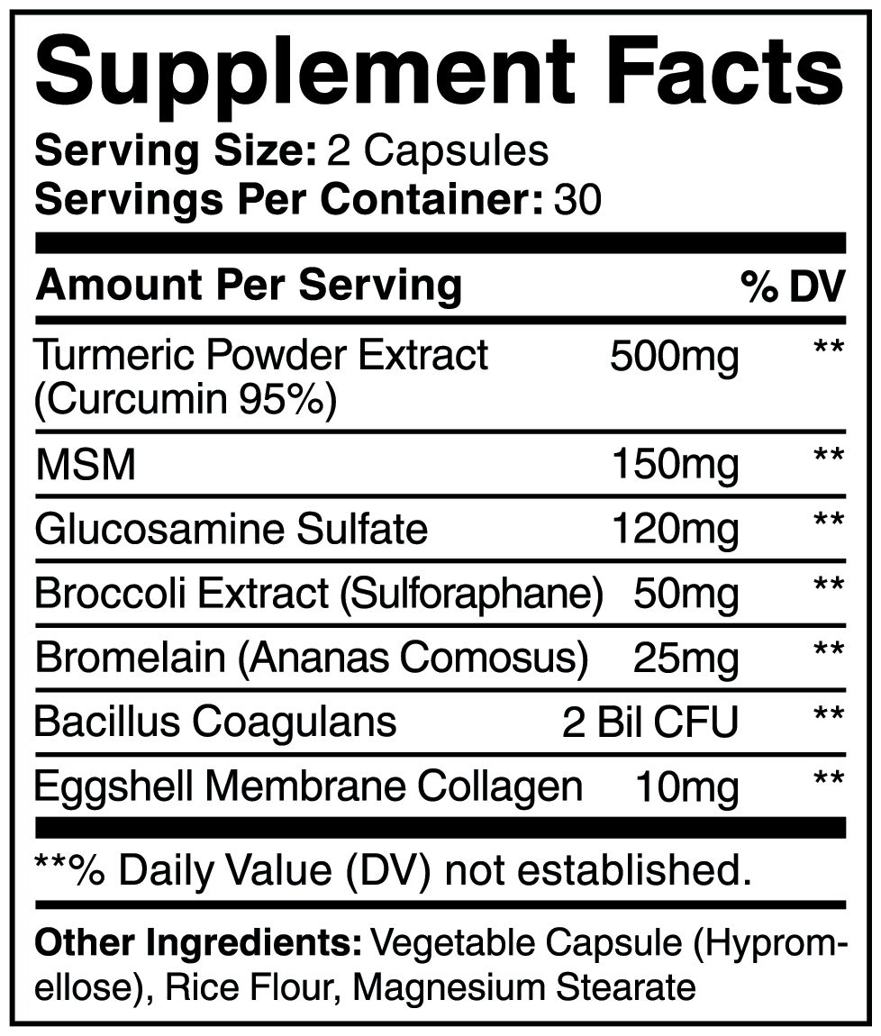 Agility Joint Relief & Body Care - 60 capsules