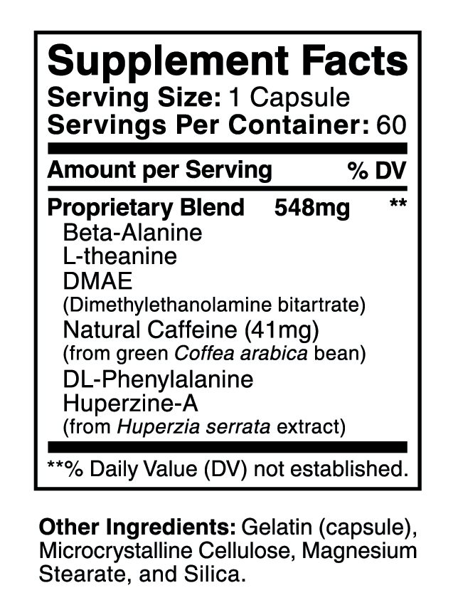 Energy + Focus - 60 Capsules