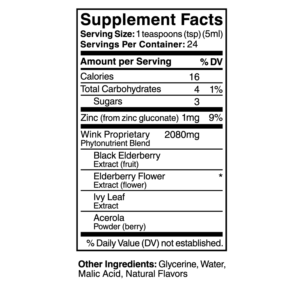 Elderberry Immune + Cough Support Syrup