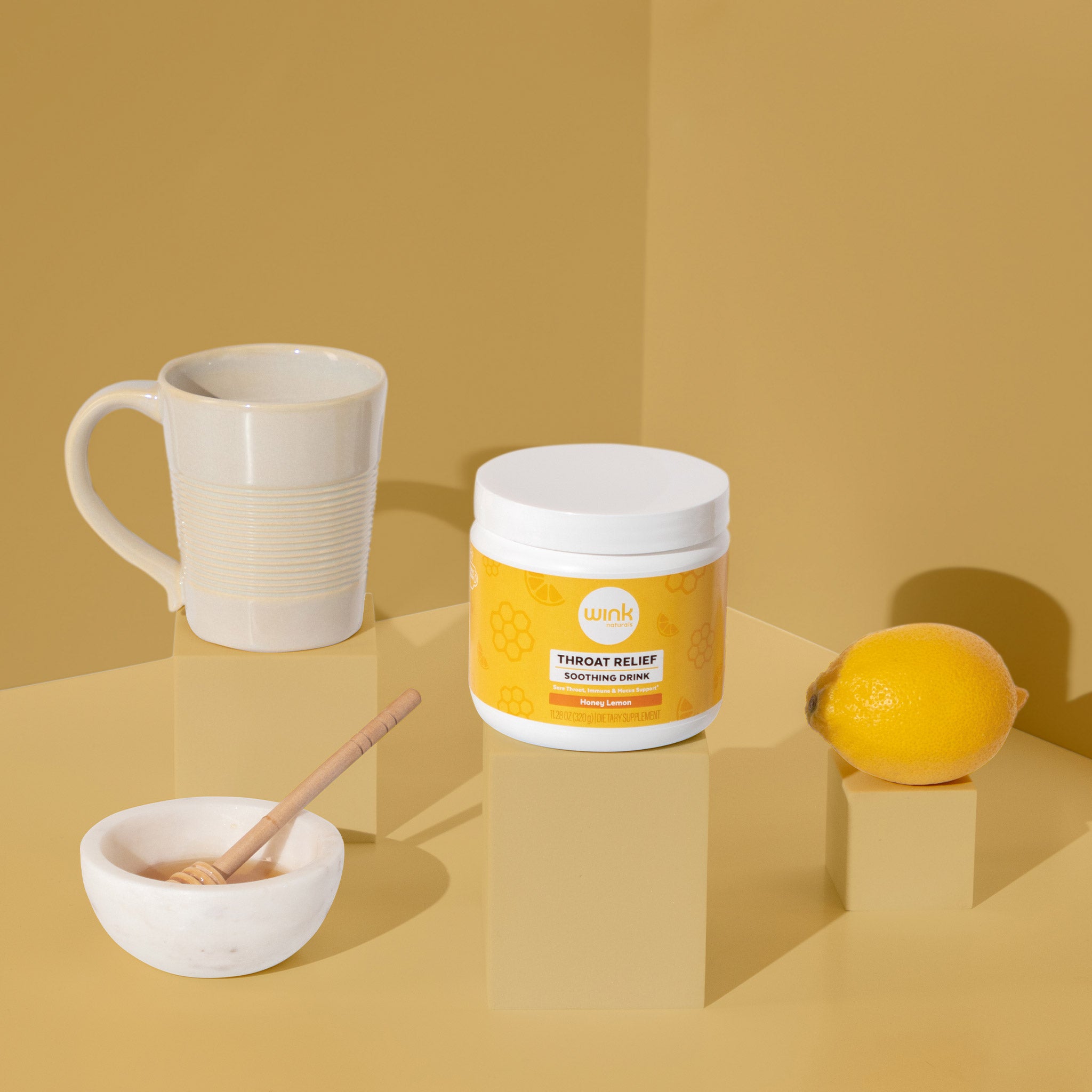 Throat Relief Honey Lemon Soothing Drink