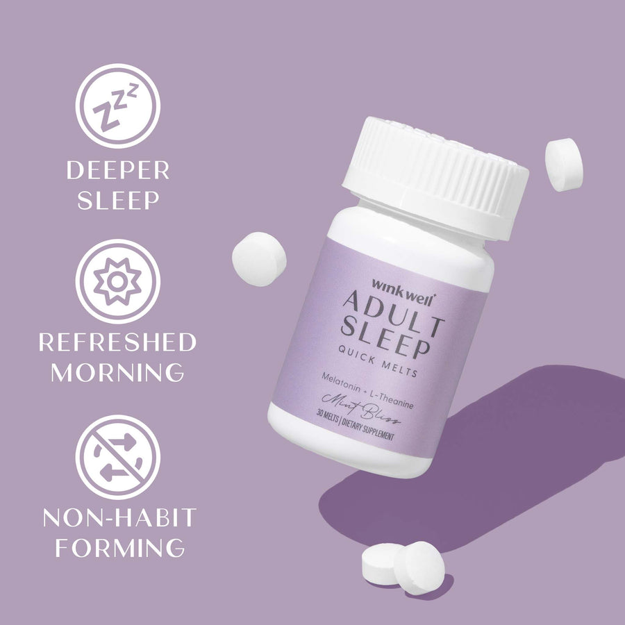 Adult Natural Melatonin Quick Sleep Melts 30-Count