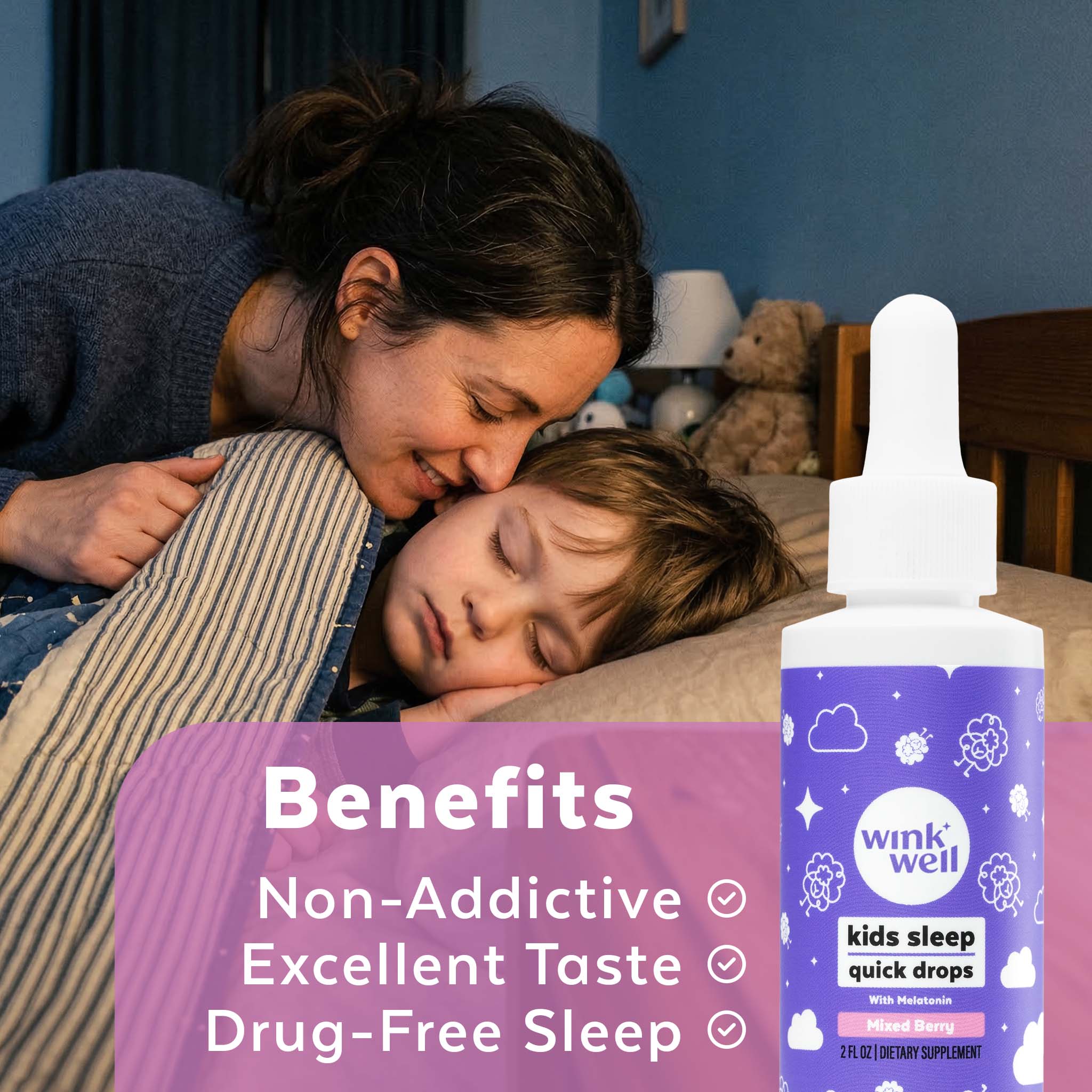 Kids Natural Melatonin Quick Sleep Drops