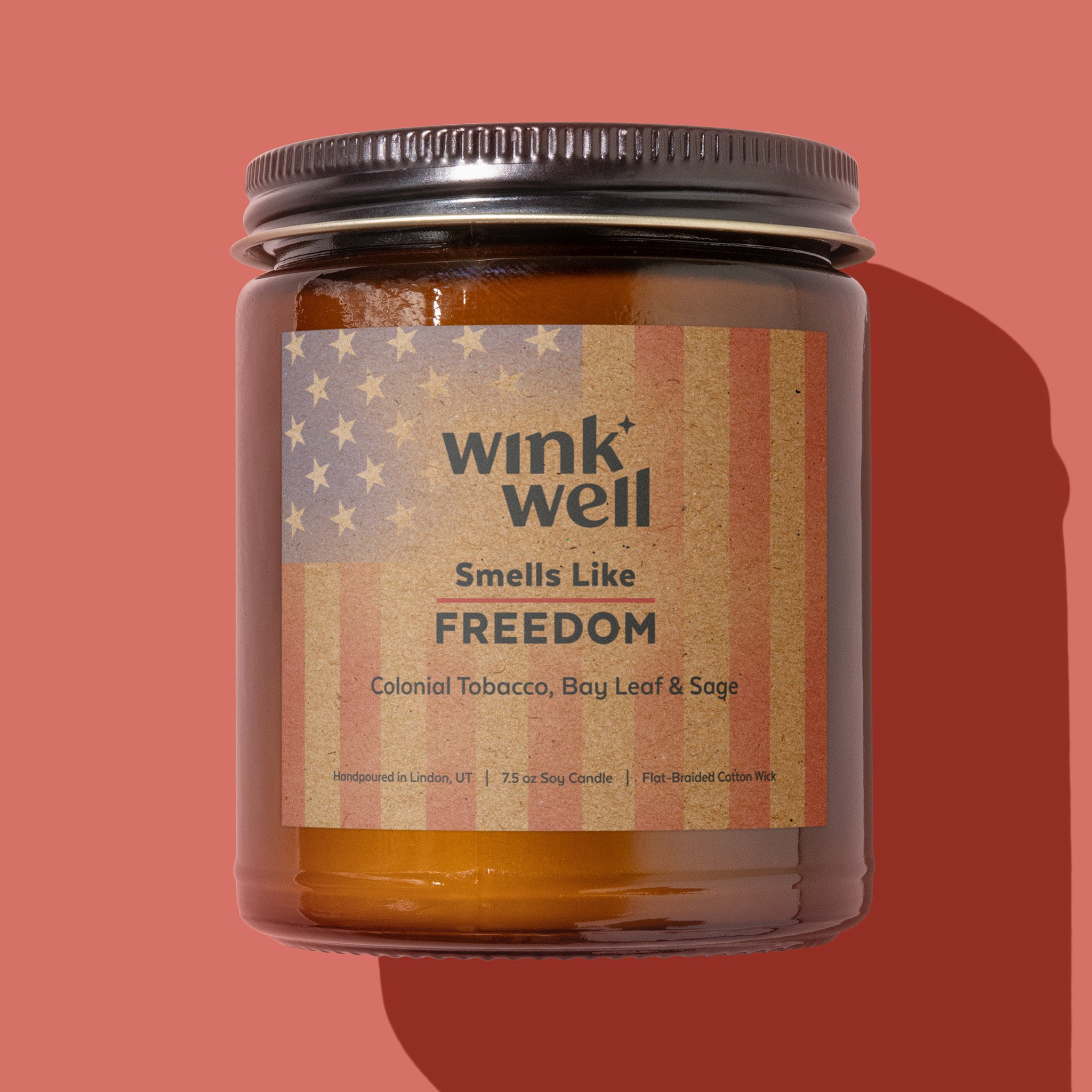 Smells Like Freedom Candle | Colonial Tobacco, Bay Leaf & Sage (LIMITED EDITION)