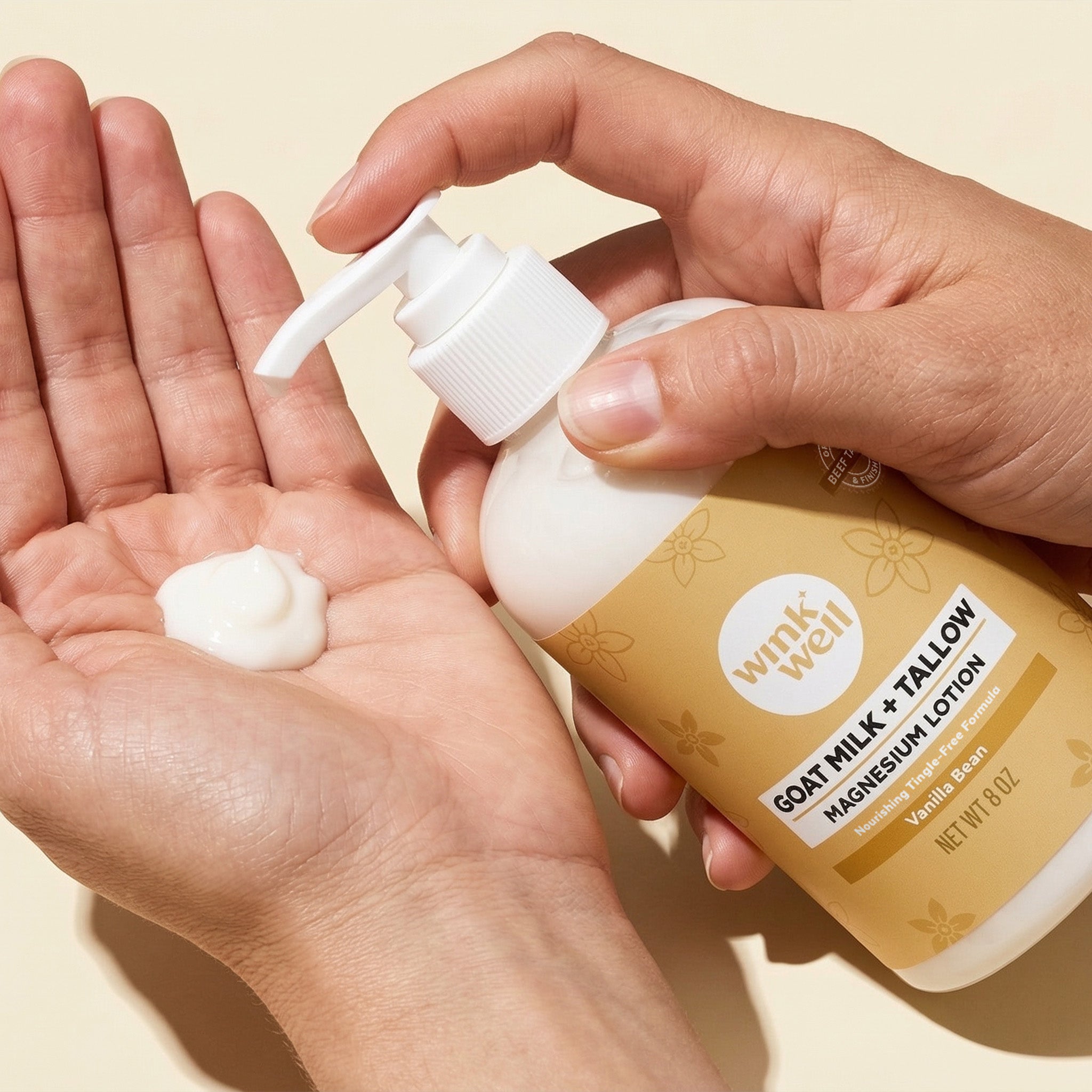 Goat Milk + Tallow Magnesium Lotion - Vanilla Bean | Tingle-Free Formula