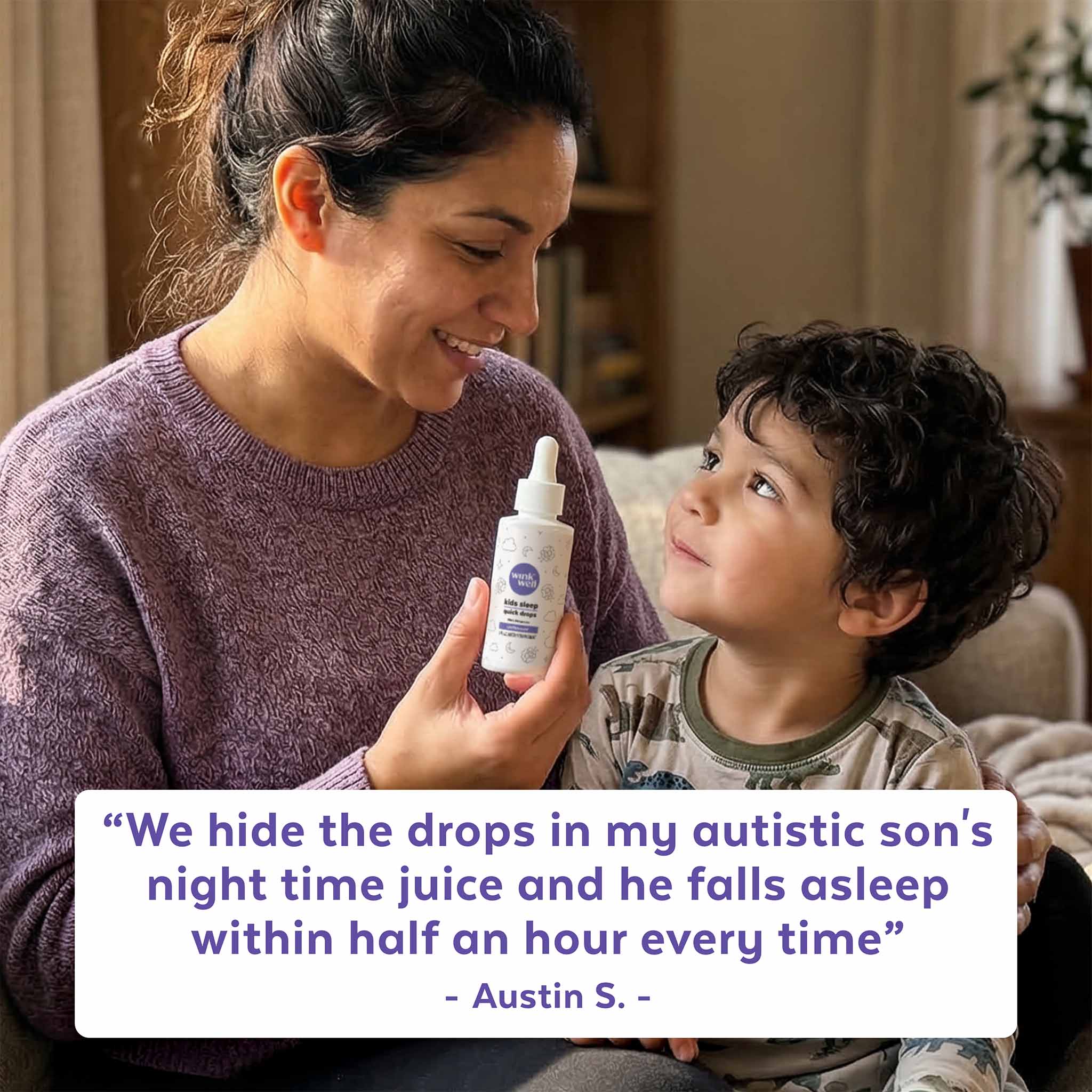 Kids Natural Melatonin Quick Sleep Drops | Unflavored