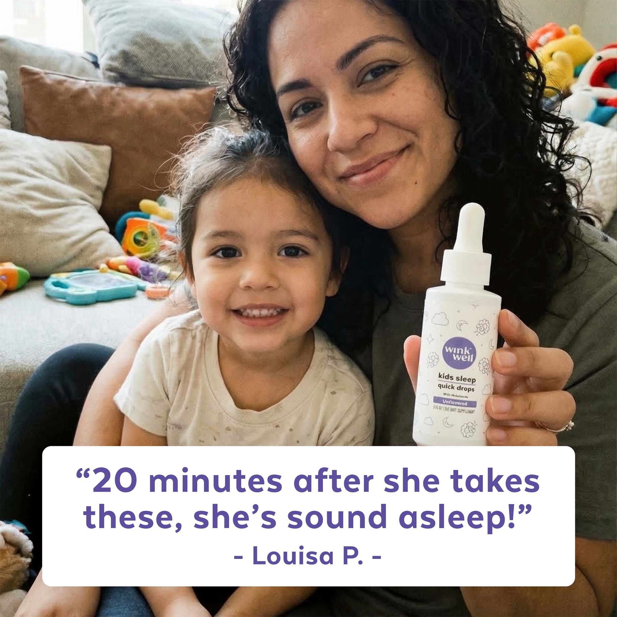 Kids Natural Melatonin Quick Sleep Drops | Unflavored