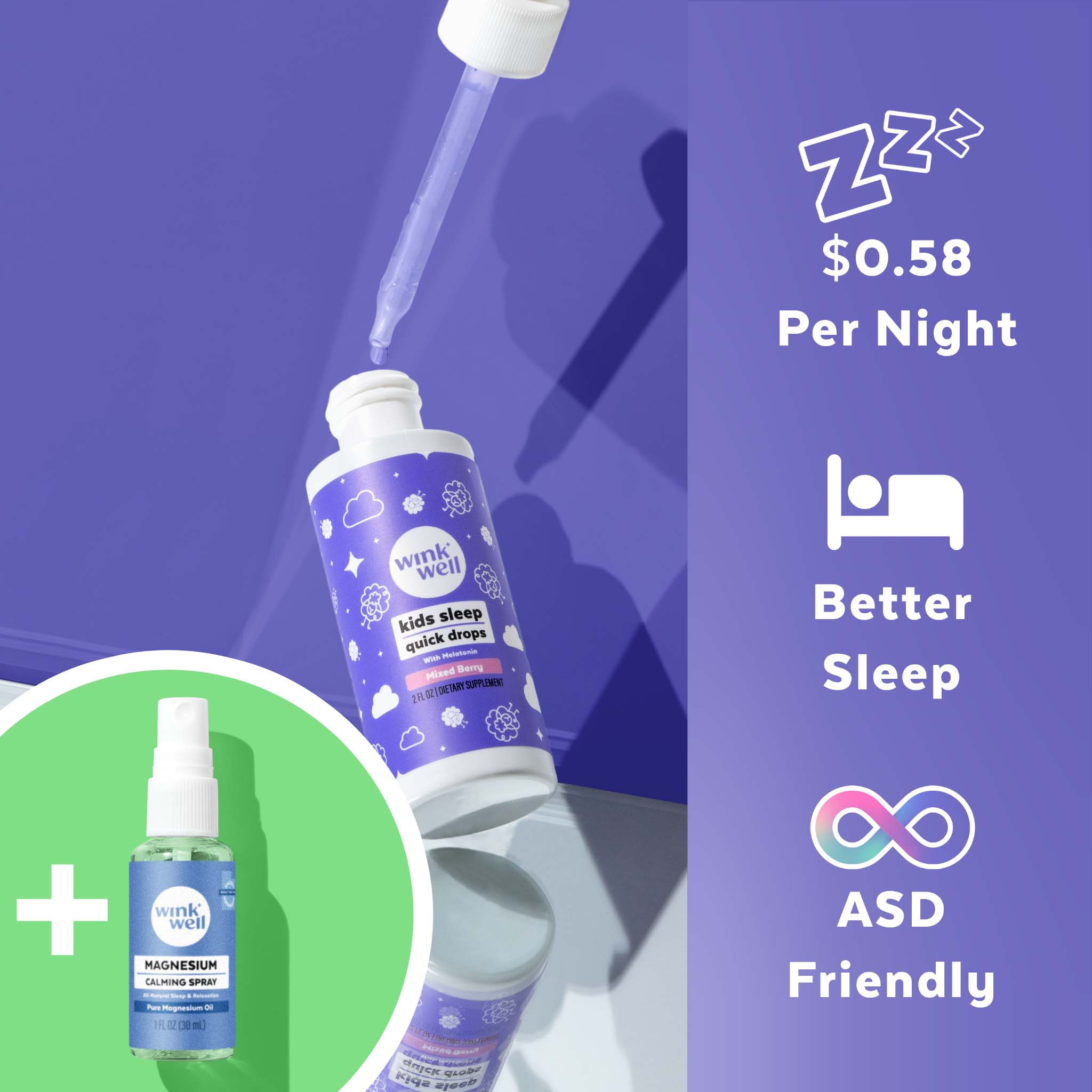 Kids Natural Melatonin Quick Sleep Drops