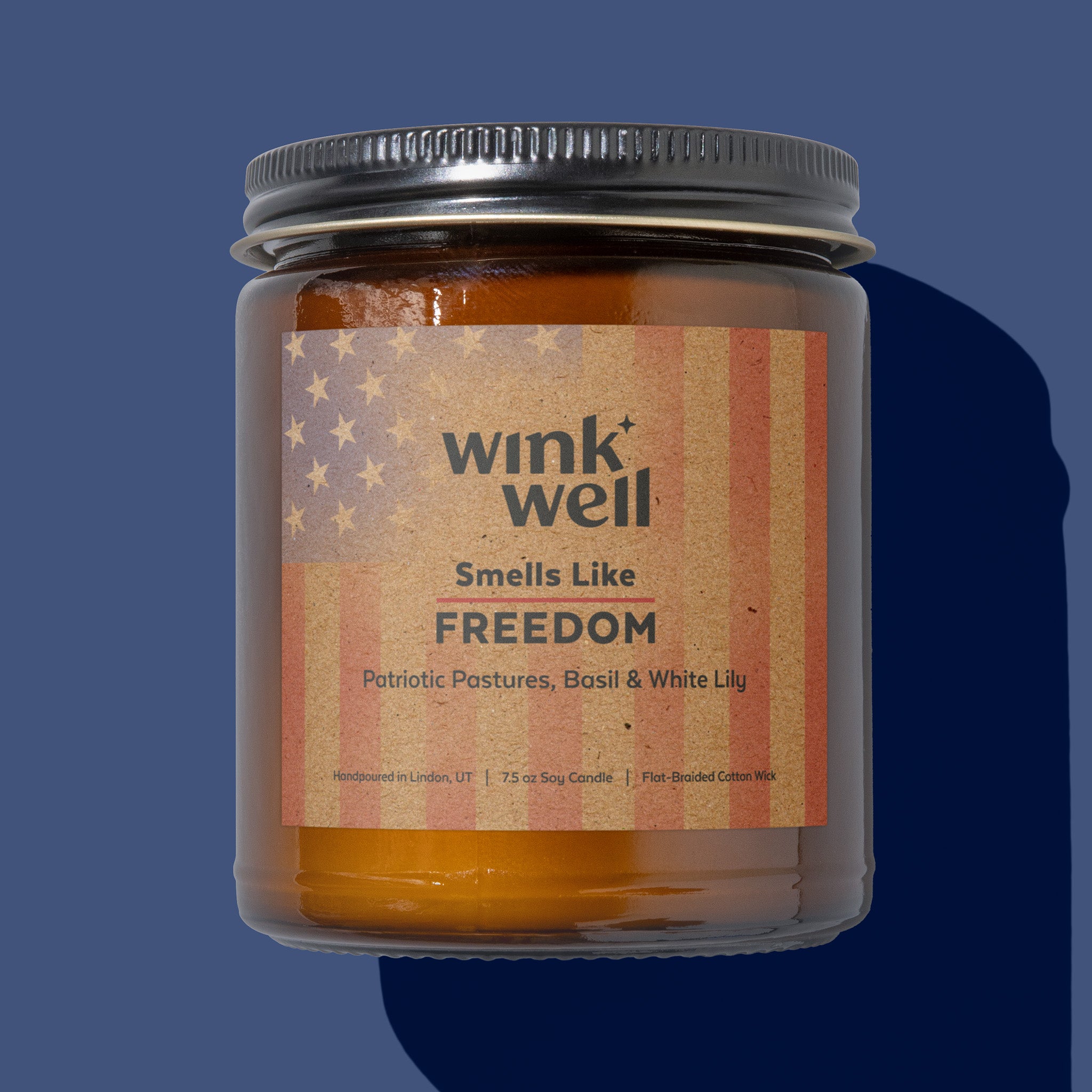 Smells Like Freedom Candle | Patriotic Pastures, Basil & White Lily (LIMITED EDITION)