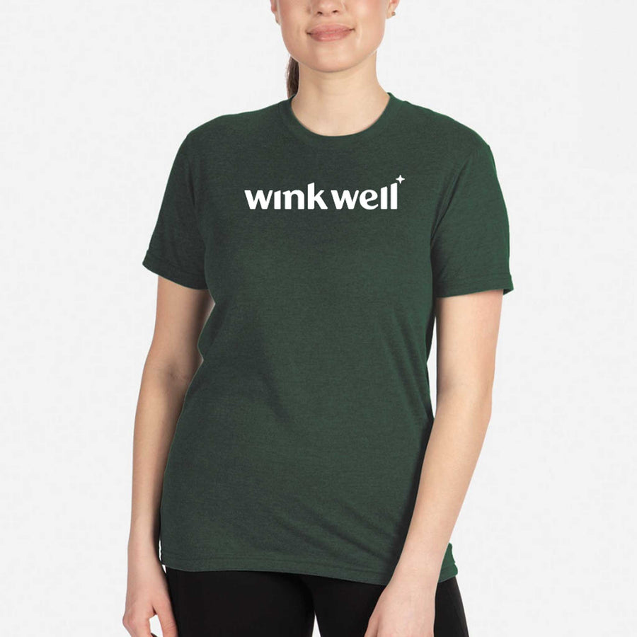 Wink Well Tee (Heather Forest Green)